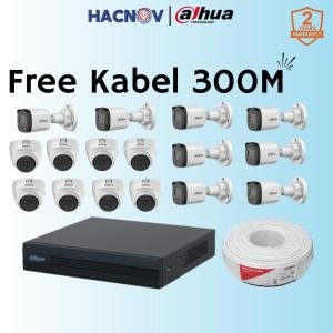 Paket CCTV Dahua 2mp 16 channel 16 kamera 1080p Jasa Instalasi CCTV Indoor Outdoor