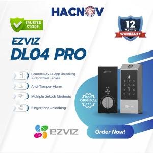 EZVIZ DL04 Pro – Smart Door Lock dengan 5 Metode Pembukaan & Keamanan Maksimal