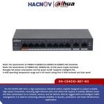DAHUA 10 Port Cloud Managed Desktop Switch with 8 PoE DH-CS4010-8ET-60